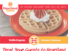 Tablet Screenshot of heartlandwaffles.com